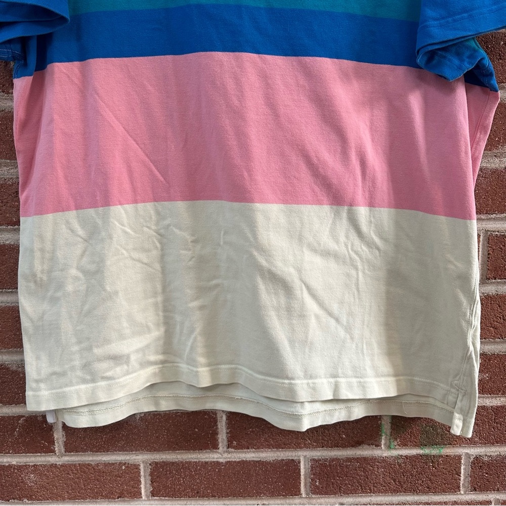 J. Crew‎ Tshirt Rugby Multistripe Size XL Vintage Look - Picture 7 of 14